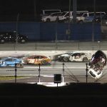 Crazy moment NASCAR driver flips car TEN TIMES in 190mph horror crash as ‘shaken’ racer is rushed to hospital