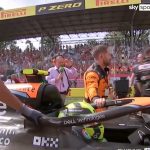 Martin Brundle in awkward new-style interview on live TV with Lando Norris who complains ‘you’ve broken my ear drums’