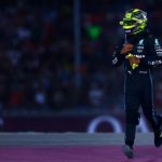 Lewis Hamilton was fined 50,000 euros, with half of it suspended, for crossing the track during the Qatar Grand Prix following a collision with Mercedes team-mate George Russell