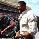 Anthony Joshua was in attendance at the Circuit of the Americas for Sunday’s US Grand Prix