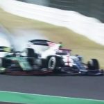 Two racers were involved in a big crash in Super Formula