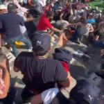 This is the shocking moment a fight broke at the Mexico Gp