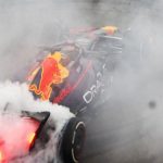 Verstappen performed ‘donuts’ after taking the chequered flag