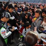 Sato Thanks Honda, Fans with Demonstration Drive at Motegi