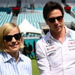 Susie Wolff is director of F1’s academy for aspiring female racing drivers while husband Toto Wolff is the team principal and co-owner of Mercedes F1 and the director of Mercedes motorsport