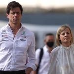 Toto and Susie Wolff at the Abu Dhabi F1 Grand Prix in 2021