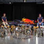 Max Verstappen and Sergio Perez were given a heroes welcome at Red Bull’s Milton Keynes HQ on Wednesday