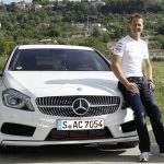 Michael Schumacher, pictured before his accident, has been driven round in a Mercedes to help stimulate his brain and help with his recovery