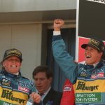 Johnny Herbert, left, has recently given an update on Michael Schumacher’s health