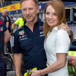 Red Bull boss Christian Horner is under investigation over allegations of ‘inappropriate behaviour’ – pictured with wife Geri