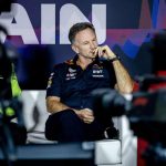 Red Bull Racing’s team principal Christian Horner speaks to the media at the Bahrain International Circuit in Sakhir on Thursday.