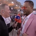 Fans fumed as Patrice Evra walked out of his interview with Martin Brundle