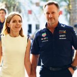 Geri Halliwell and Christian Horner put on a ‘PR performance’ today, a body language expert claims