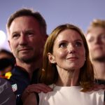 Red Bull boss Christian Horner and his wife Geri Halliwell put on a united front as the pair was rocked by Horner’s sext leak