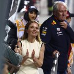Helmut Marko (right) faces disciplinary action after being accused of leaking incriminating evidence against team principal and Geri Halliwell’s husband Christian Horner