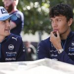 Logan Sargeant (left) has been pulled out of the Australian Grand Prix after his car was given to team-mate Alex Albon (right) who crashed out of first practice in Melbourne on Friday