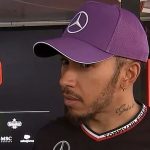 Lewis Hamilton walked away from an interview after he was asked whether he was ‘jealous’ over the speed of Ferrari – the team that he will be joining in the 2025 season